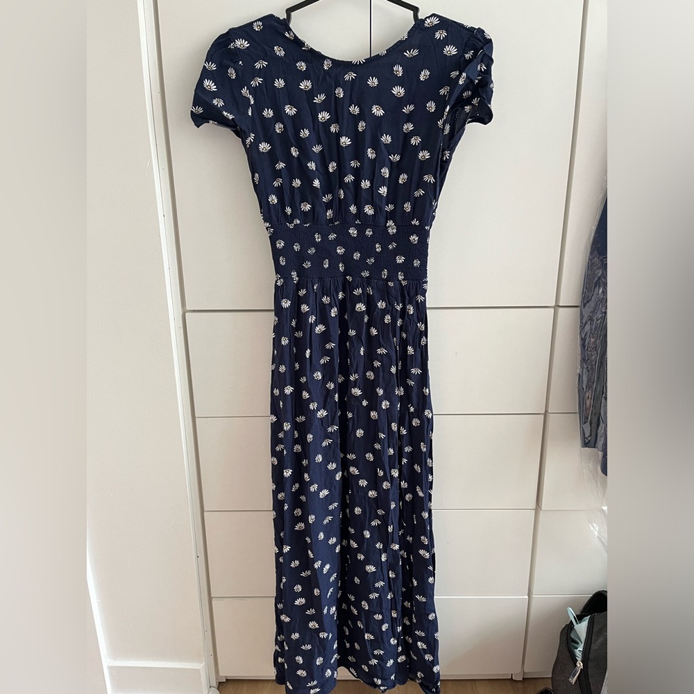 Wilfred Blue Flutter Sleeve Sundress